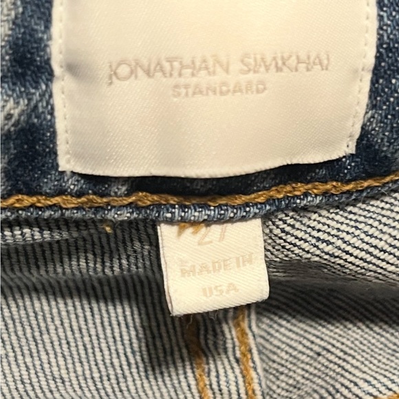 Jonathan Simkhai Two-Tone Ankle Jeans - Picture 14 of 14